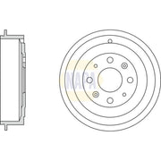 NAPA Brake Drum Assembly Rear NDR1006