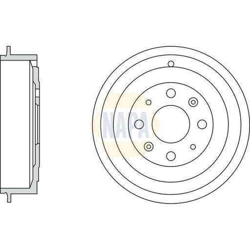 NAPA Brake Drum Assembly Rear NDR1006