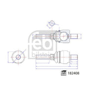 Febi Stabiliser Drop Link Front Right 182408