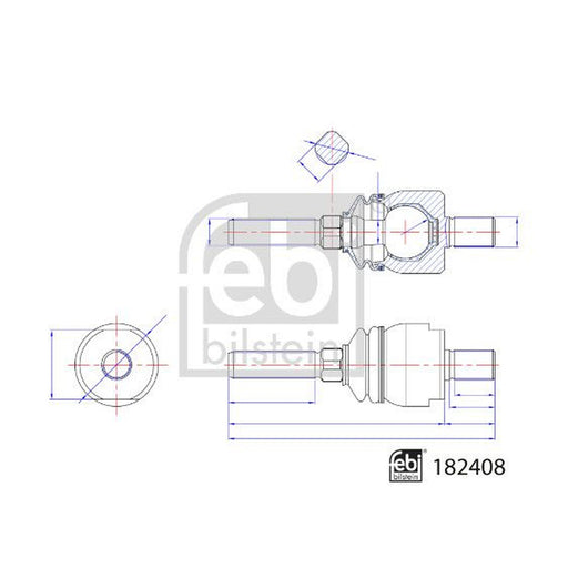Febi Stabiliser Drop Link Front Right 182408