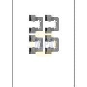 NAPA Brake Pad Accessory Fitting Kit Rear NFK1137