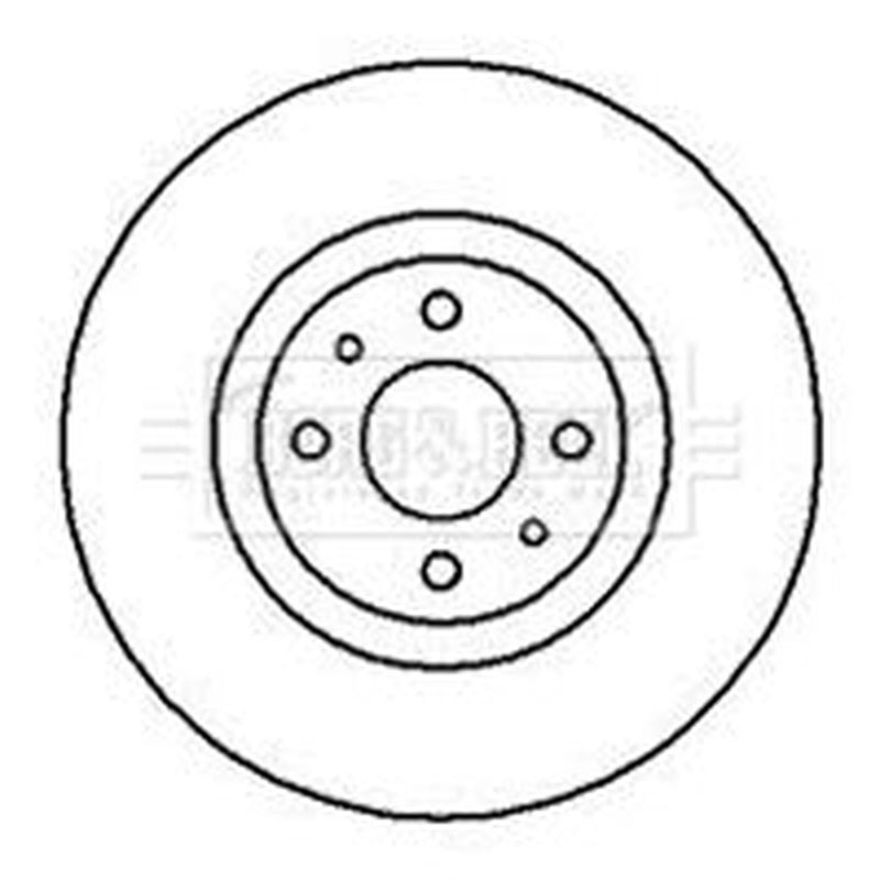 Borg & Beck 2 x Vented Front Brake Discs BBD4056
