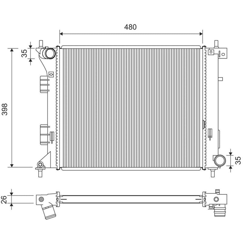 Valeo Engine Radiator 701421