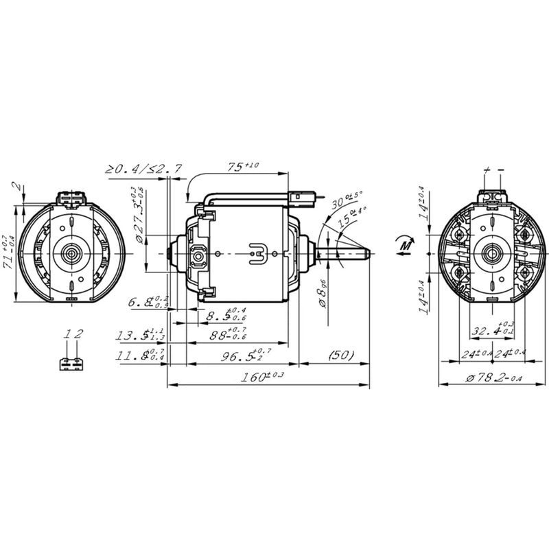 Bosch Blower Motor Electric Fan 0 130 115 352