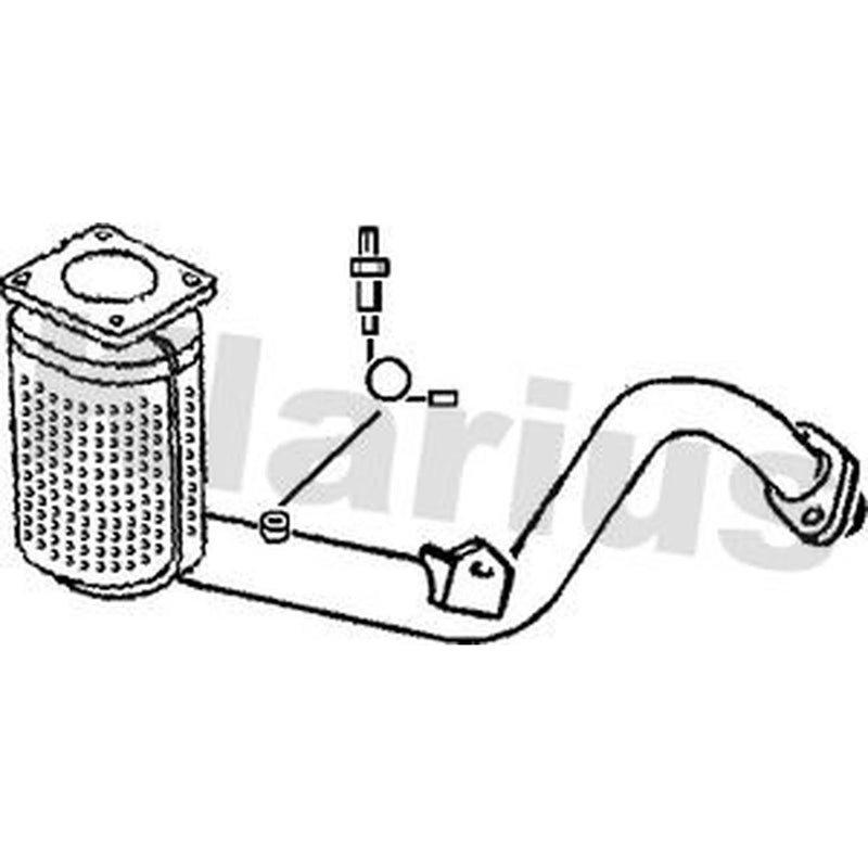 Klarius Catalyst Type Approved With Pipe Front 321524