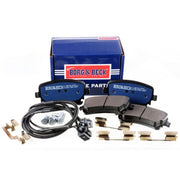 Borg & Beck 4 x Rear Brake Pad Set BBP1939