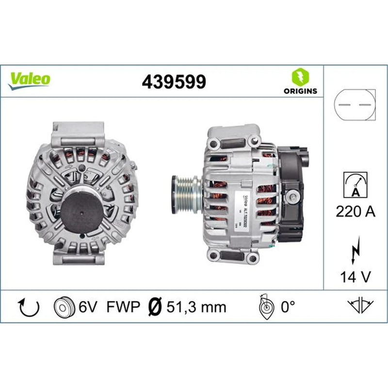 Valeo Car Alternator 12V 439599