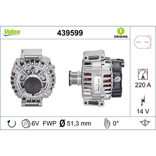 Valeo Car Alternator 12V 439599