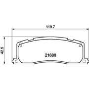 Mintex Rear Brake Pad Set MDB1547
