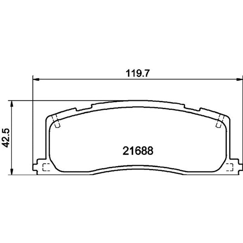 Mintex Rear Brake Pad Set MDB1547