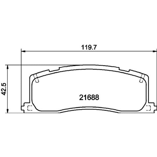 Mintex Rear Brake Pad Set MDB1547