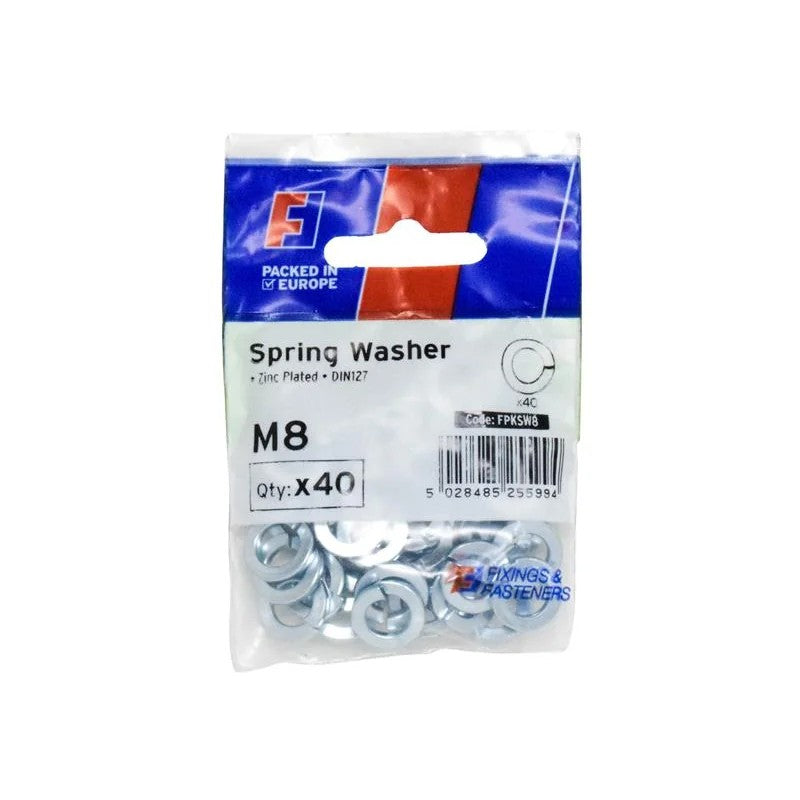 ForgeFix Spring Washer M8 ForgePack 40 - FPKSW8