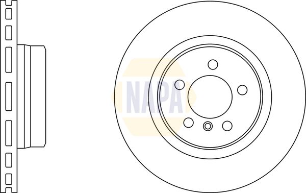 NAPA Front Vented & Rear Vented Brake Discs & Pads fits LAND ROVER