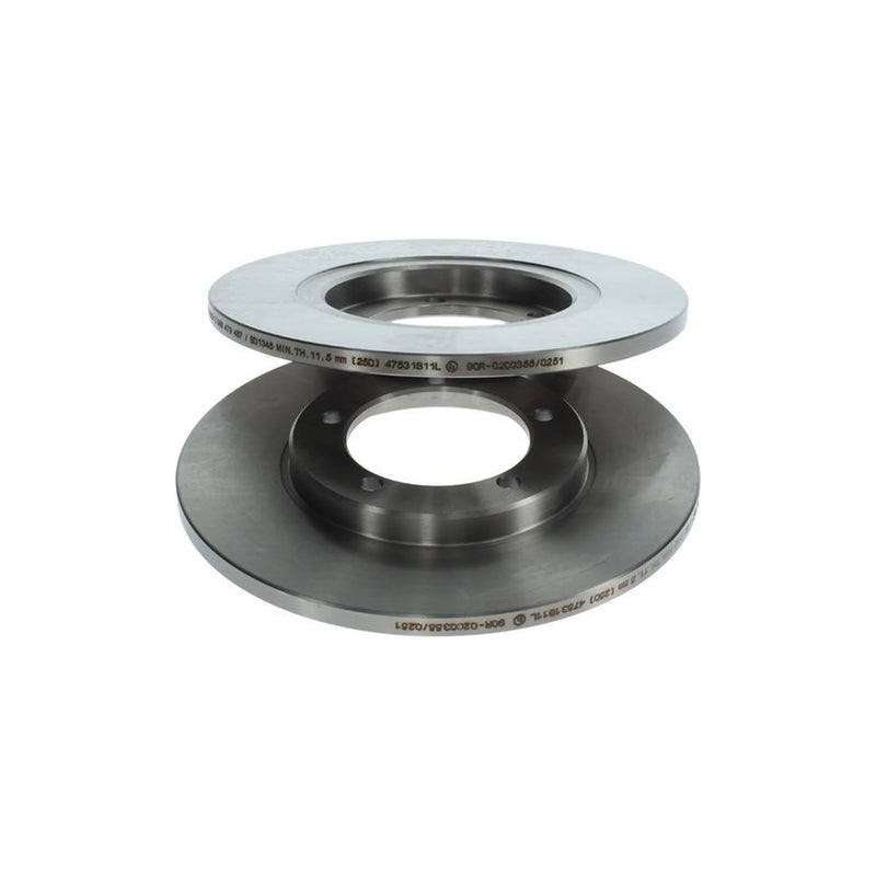 Bosch 2 x Solid Front Brake Discs 0 986 479 487