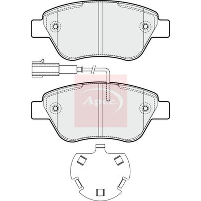 Apec Front Brake Pad Set PAD1827
