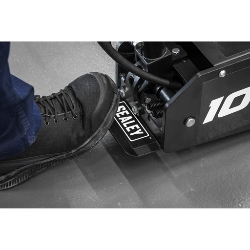 Sealey Trolley Jack 10 Tonne Long Reach Air/Manual Operation