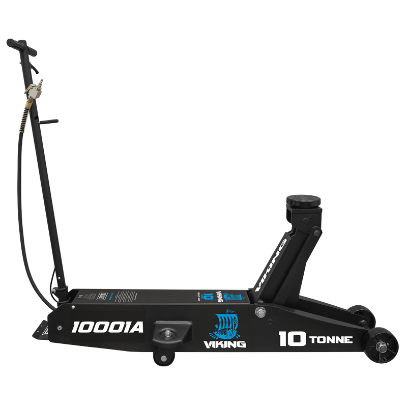 Sealey Trolley Jack 10 Tonne Long Reach Air/Manual Operation