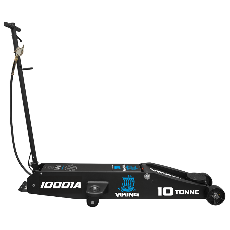 Sealey Trolley Jack 10 Tonne Long Reach Air/Manual Operation