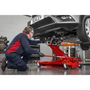 Sealey Premier Floor Transmission Jack 1 Tonne Adjustable 1000E