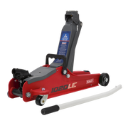 Sealey Trolley Jack 2 Tonne Low Entry Short Chassis & Accessories Bag