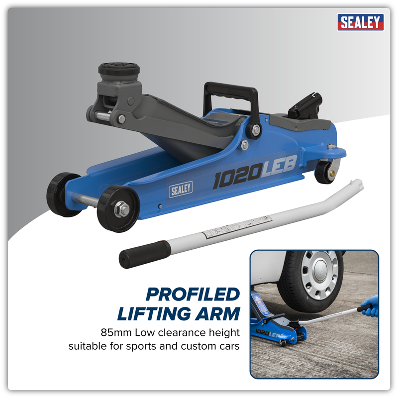 Sealey Trolley Jack 2 Tonne Low Profile Model 1020LEB