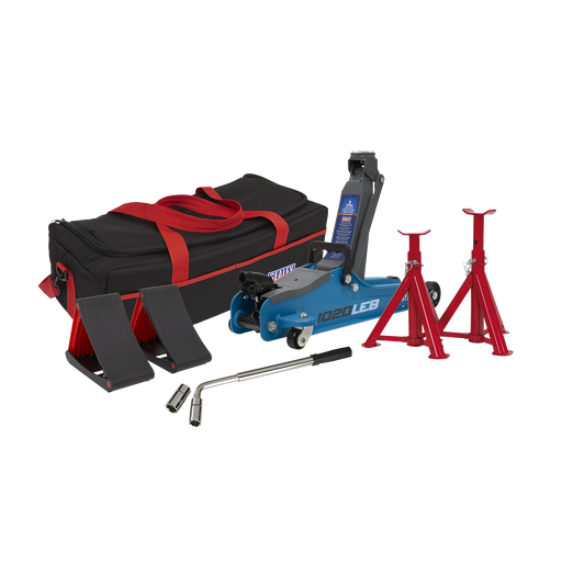 Sealey Low Profile Trolley Jack 2 Tonne with Accessories Bag