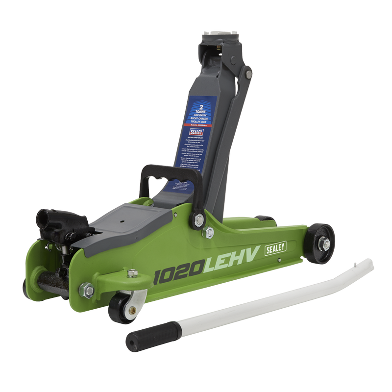 Sealey Low Entry Short Chassis Trolley Jack 2 Tonne Combo