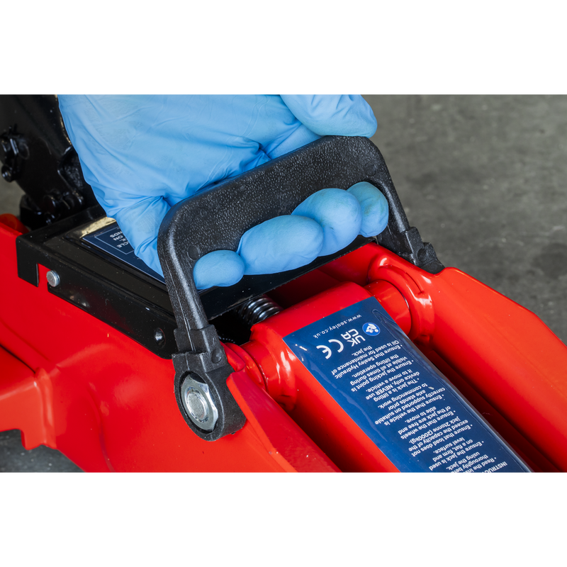 Sealey Trolley Jack 2 Tonne Short Chassis Model 1050CXD