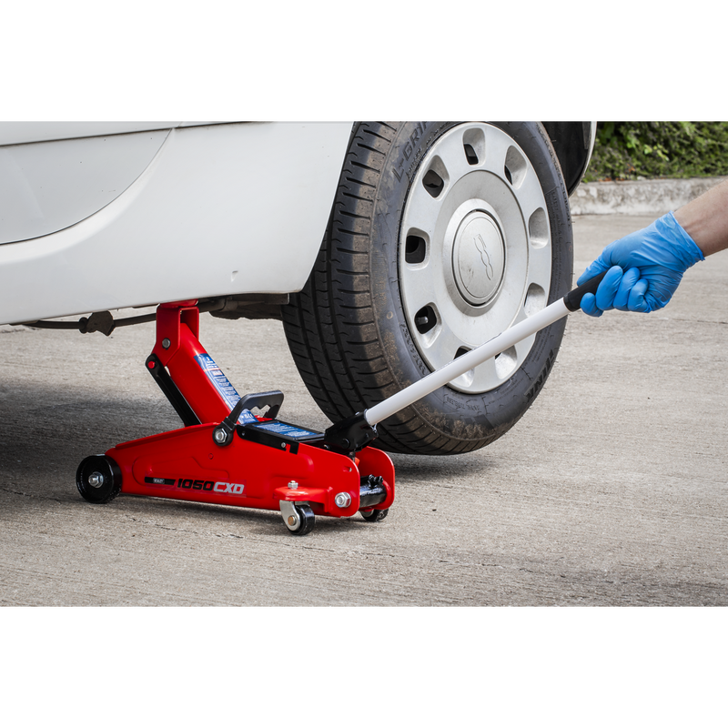 Sealey Trolley Jack 2 Tonne Short Chassis Model 1050CXD