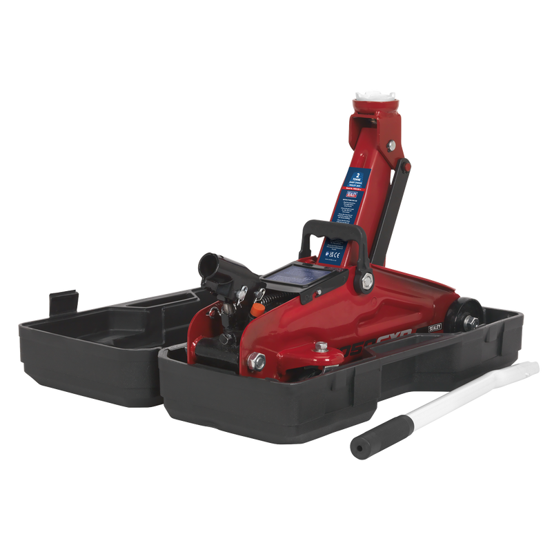 Sealey Trolley Jack 2 Tonne Short Chassis Model 1050CXD