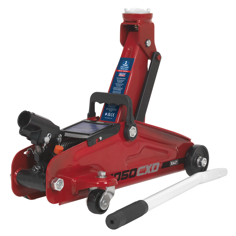 Sealey Trolley Jack 2 Tonne Short Chassis Model 1050CXD
