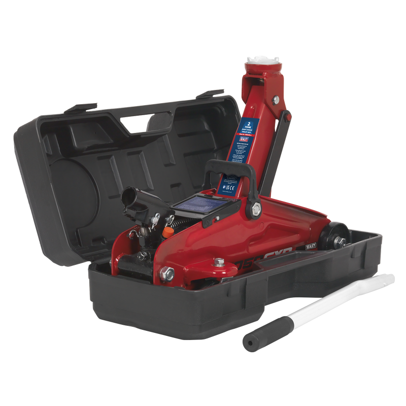 Sealey Trolley Jack 2 Tonne Short Chassis Model 1050CXD