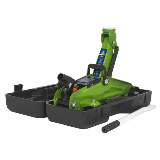 Sealey Trolley Jack 2 Tonne with Storage Case - Model 1050CXDHV