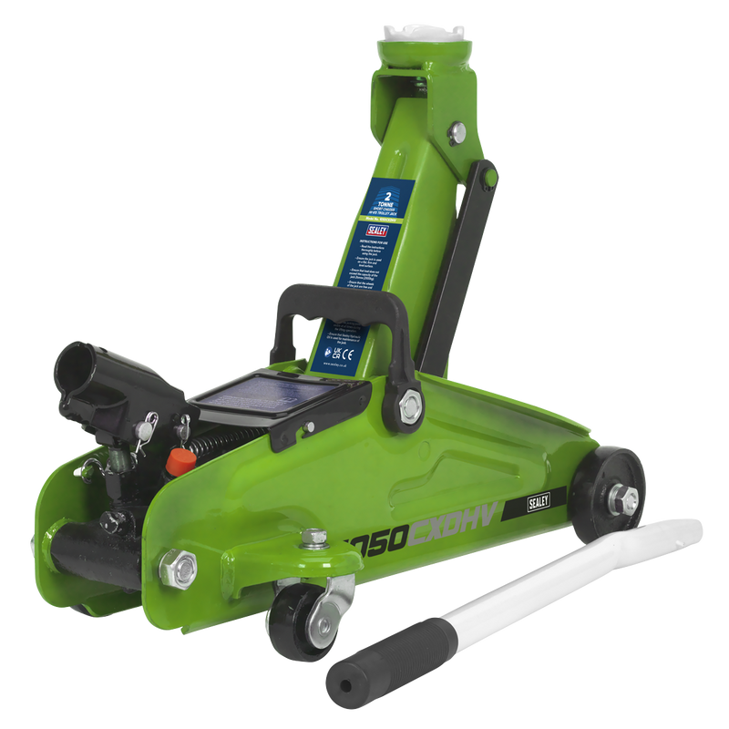 Sealey Trolley Jack 2 Tonne with Storage Case - Model 1050CXDHV