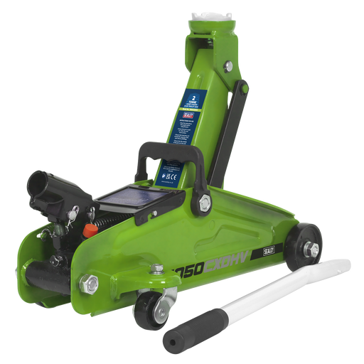 Sealey Trolley Jack 2 Tonne with Storage Case - Model 1050CXDHV