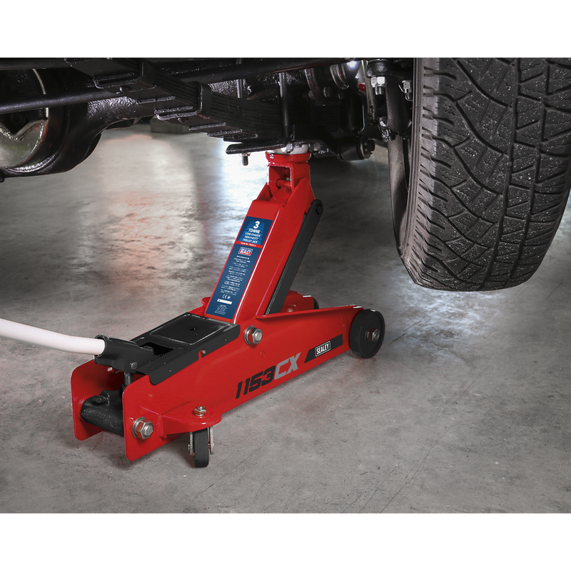 Sealey Trolley Jack 3 Tonne Long Reach 625mm
