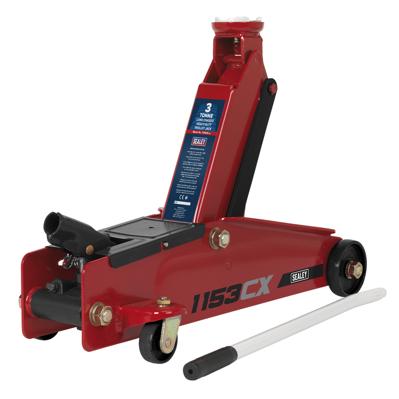 Sealey Trolley Jack 3 Tonne Long Reach 625mm