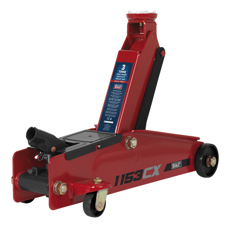 Sealey Trolley Jack 3 Tonne Long Reach 625mm