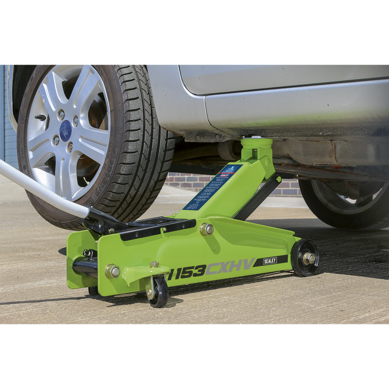 Sealey Heavy-Duty Trolley Jack 3 Tonne - Long Reach 625mm