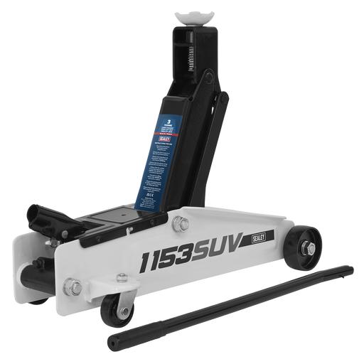 Sealey Trolley Jack 3 Tonne Long Reach High Lift SUV
