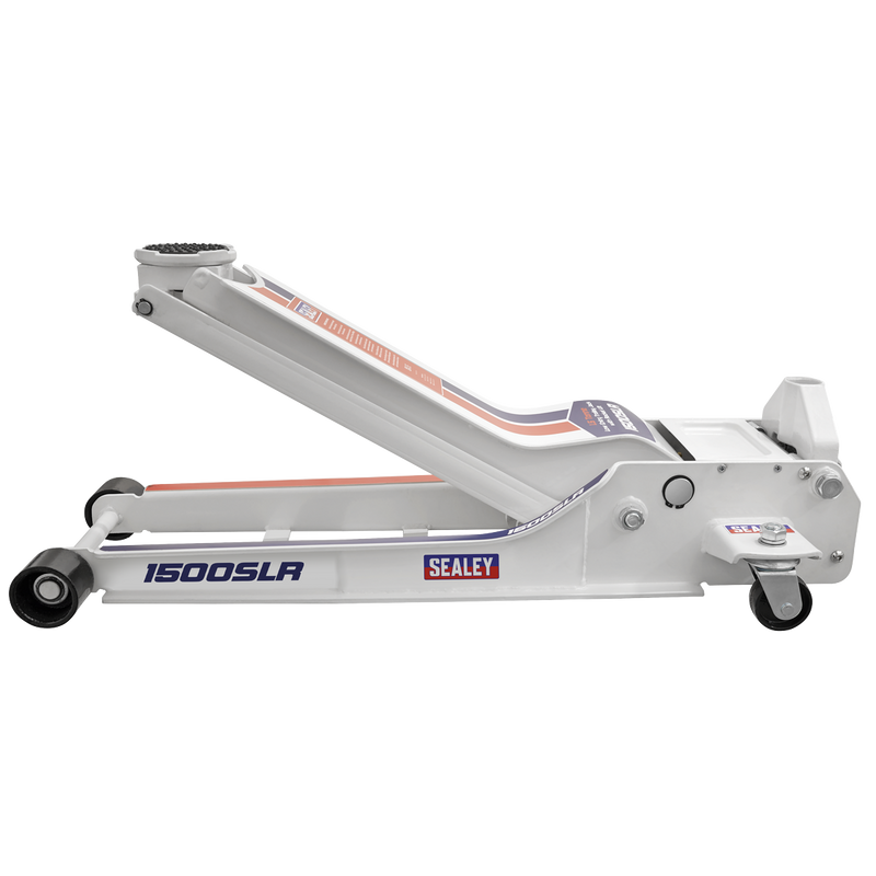 Sealey Trolley Jack 1.5 Tonne Low Profile Long Reach 915mm