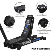 Sealey Viking Trolley Jack 2100TB 2 Tonne Low Profile Long Reach