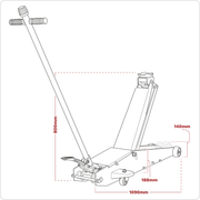 Sealey Trolley Jack 2 Tonne Long Reach High Lift Model 2201HL