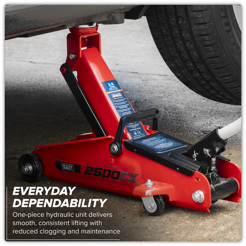 Sealey Trolley Jack 2.5 Tonne Heavy-Duty Model 2500CX