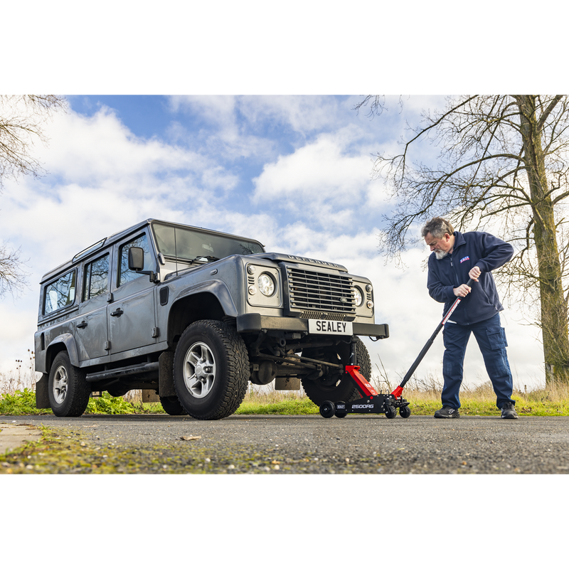 Sealey Trolley Jack 2500RG 2.5 Tonne for Off-Road Vehicles