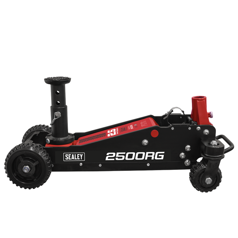 Sealey Trolley Jack 2500RG 2.5 Tonne for Off-Road Vehicles
