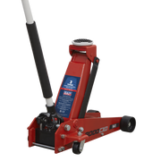 Sealey Trolley Jack 3 Tonne & Axle Stands Combo 3000CXDCOMBO1