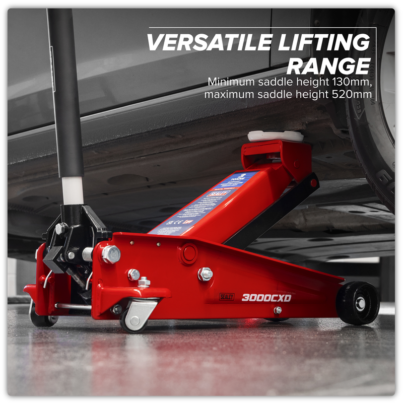 Sealey Trolley Jack 3 Tonne Quick Lift Model 3000CXD