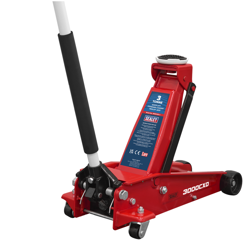 Sealey Trolley Jack 3 Tonne Quick Lift Model 3000CXD