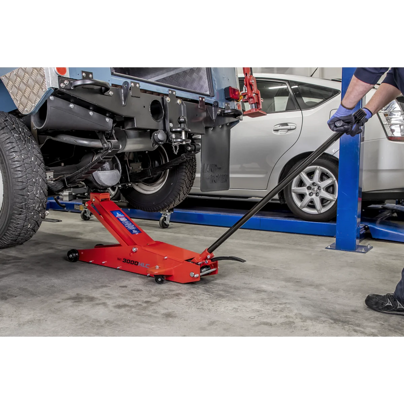 Sealey Premier Trolley Jack 3000HLC 3 Tonne Long Reach